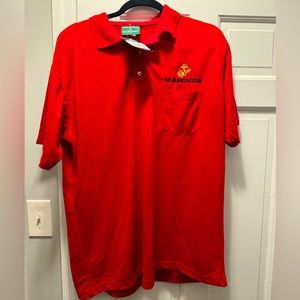 Marine Corps Polo Shirt Size Large USMC Marines